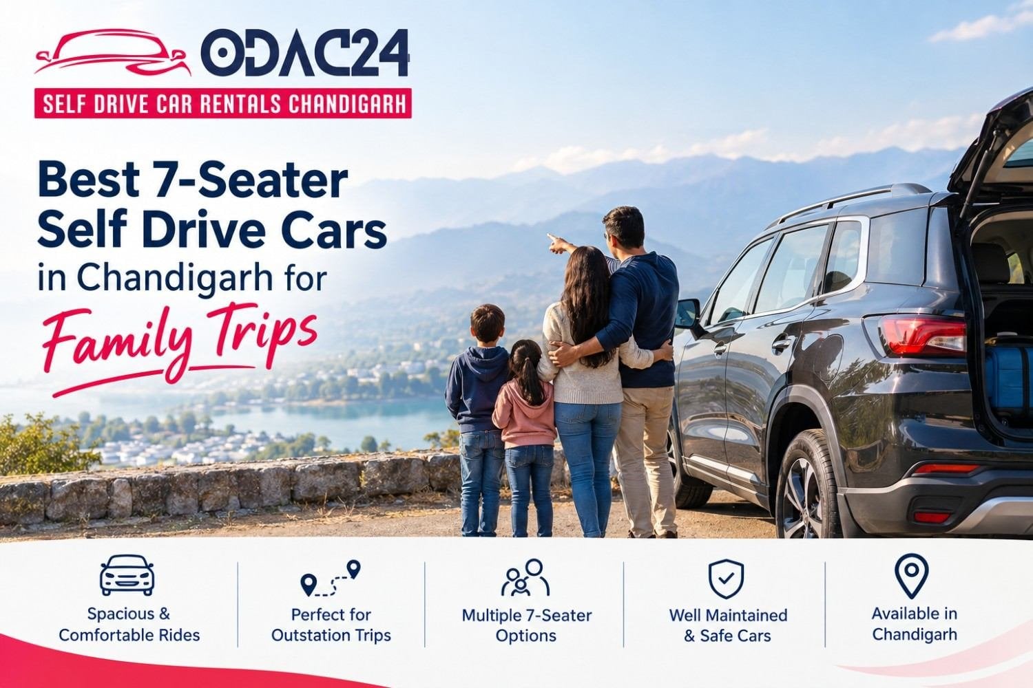 Best 7-Seater Self Drive Cars in Chandigarh for Family Trips