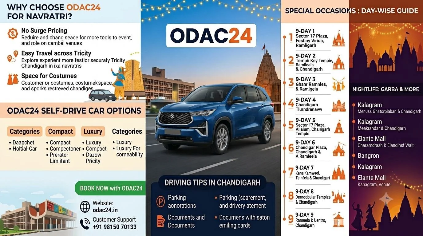 Explore Navratri in Chandigarh: Your Guide to Festive Freedom with Self-Drive Cars