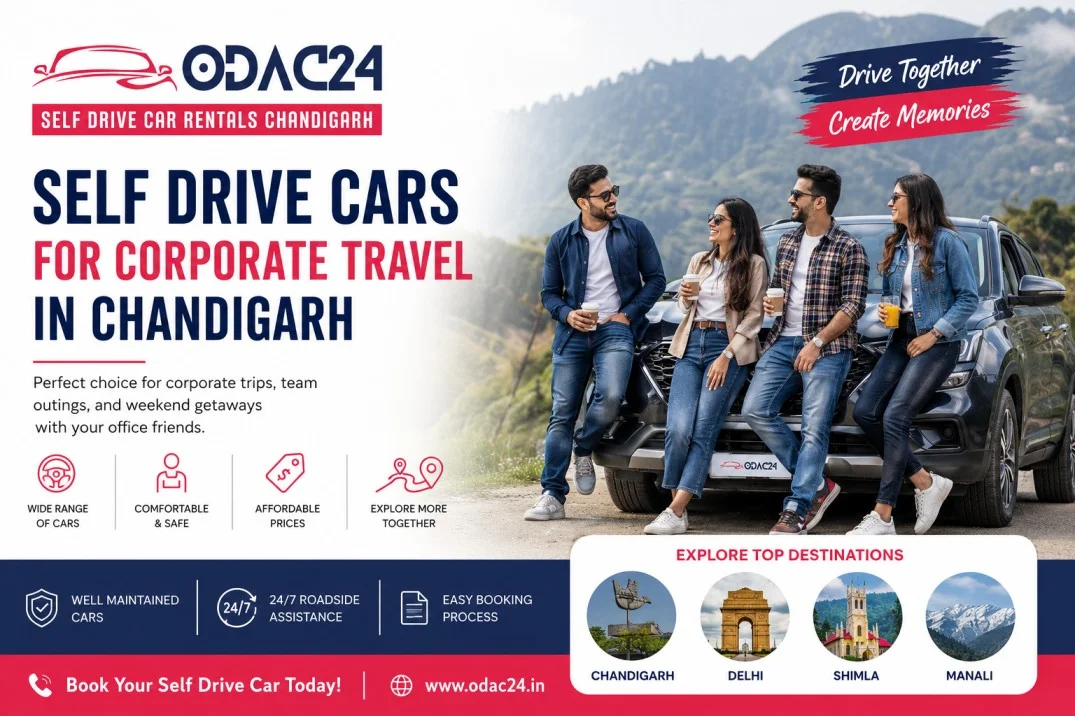 Self Drive Cars for Corporate Travel in Chandigarh