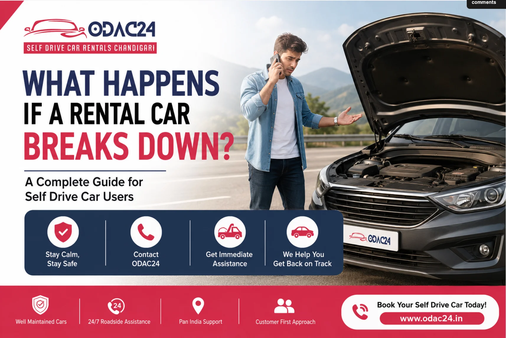 What Happens If a Rental Car Breaks Down? A Complete Guide for Self Drive Car Users