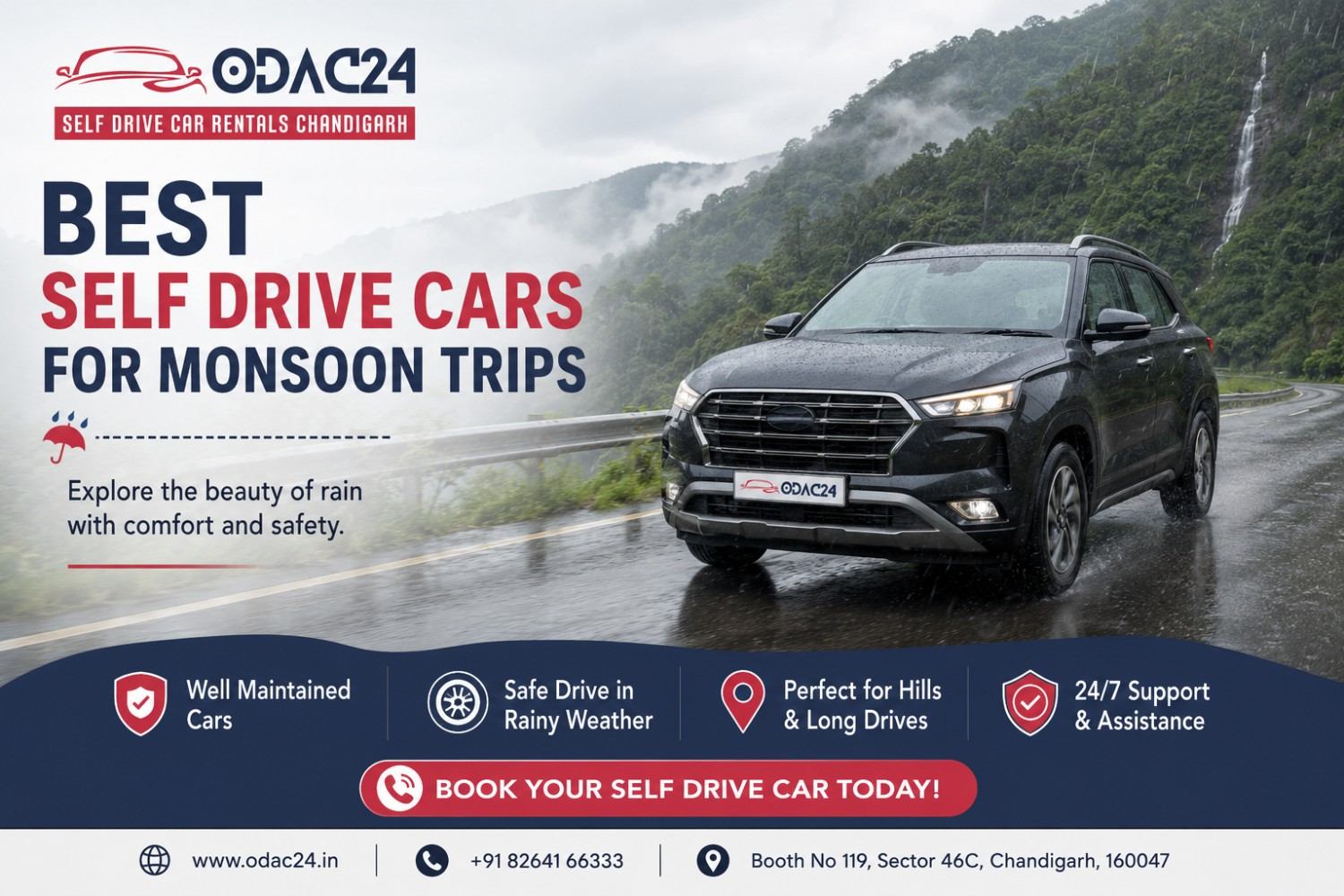 Best Self Drive Cars for Monsoon Trips