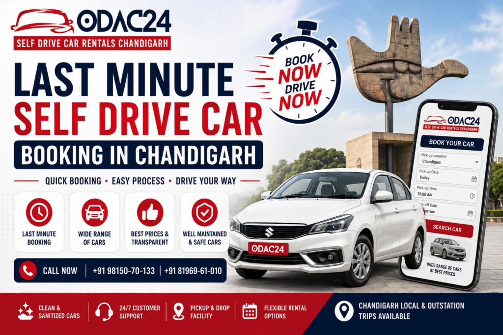 self drive cars in chandigarh